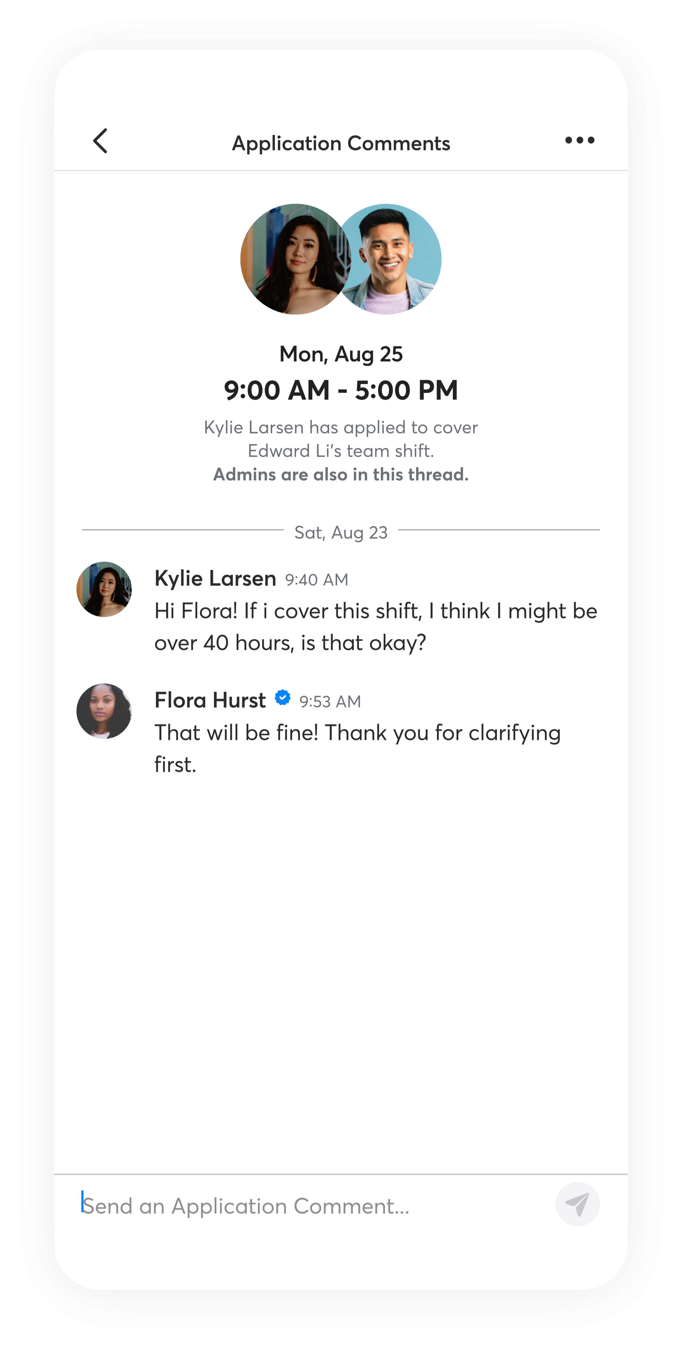 Applying to Cover Team Shifts Shyft User Resources